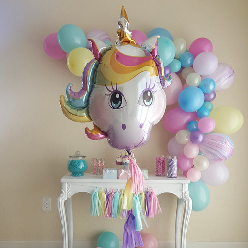 Unicorn Balloon w/ Tassel
