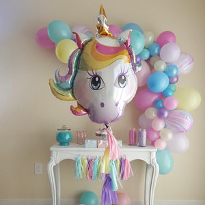 Unicorn Balloon w/ Tassel
